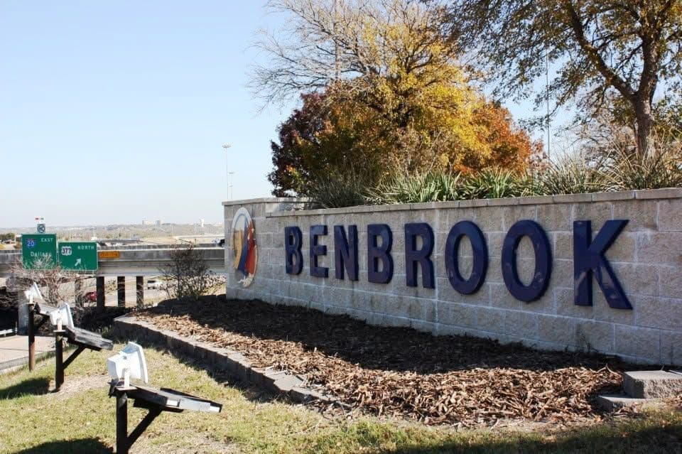 City of Benbrook Texas sign